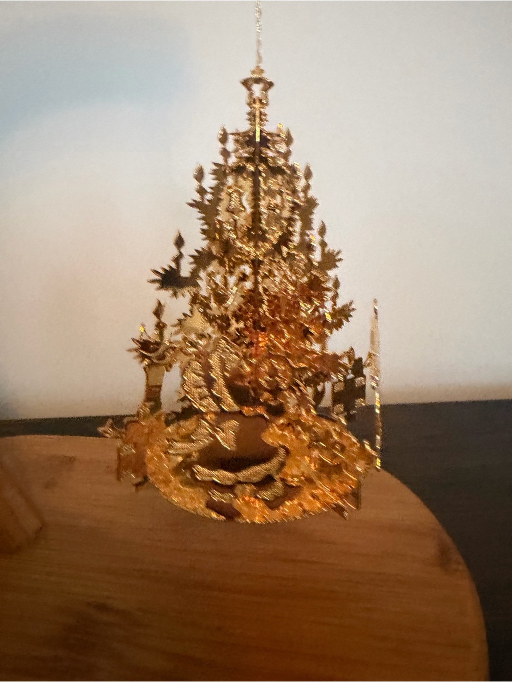 Gold Plated Holiday Ornament
